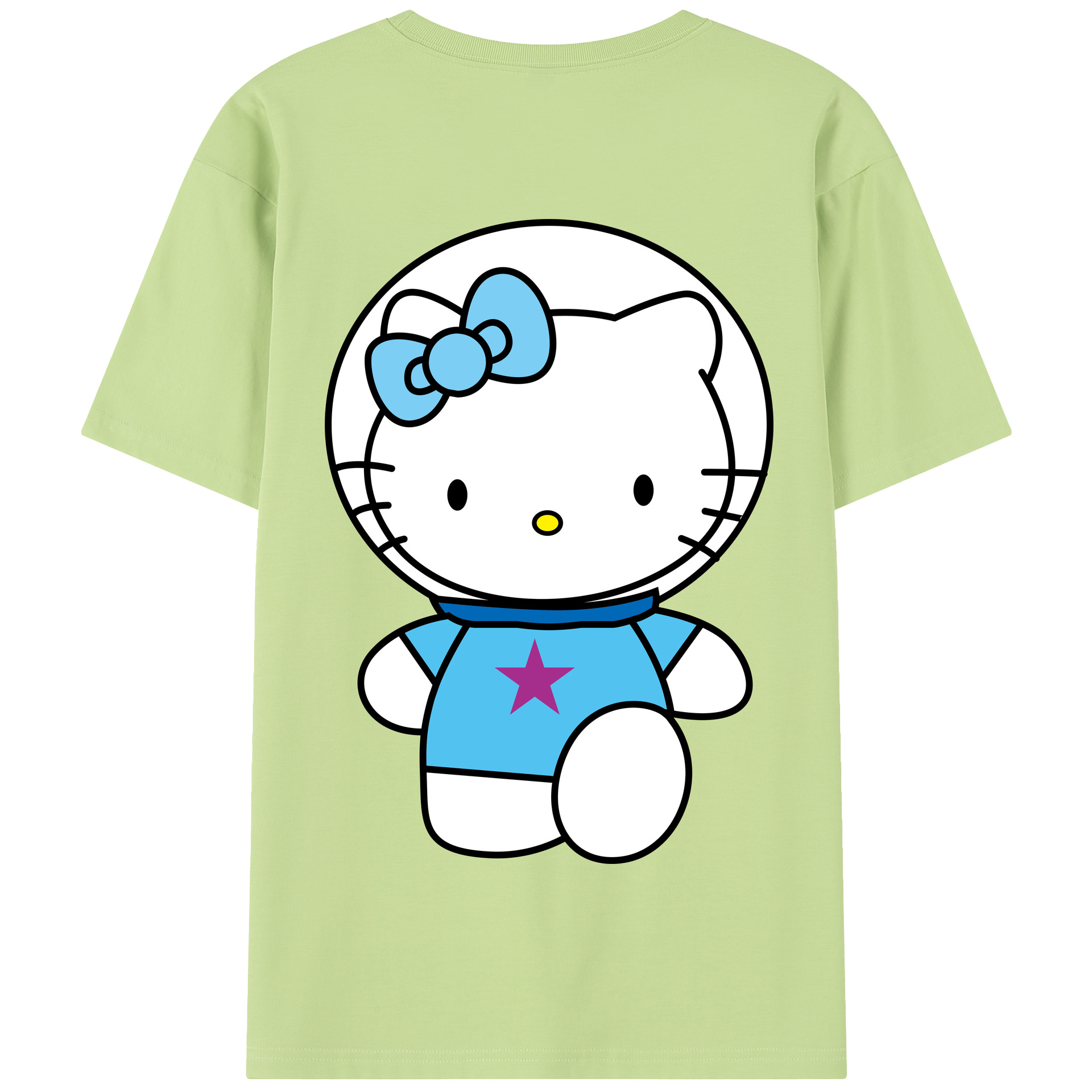 （画像用） Hello Kitty ハローキティ 綿100％半袖Tシャツ（背面プリント）